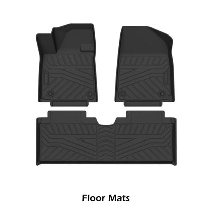 All Weather TPE Waterproof Floor Mats for 2023 2024 2025 Hyundai Ioniq 6 Trunk Mat 1st & 2nd Row Liner Cargo Liner Accessories