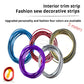 Car Universal Trims Strip 5M Tape Interior Modelling Line Flexible Wheel Modified Center Control Instrument Panel Chrome Glitter