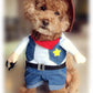 Pet Dog Cat Halloween Costumes,West Cowboy Uniform with Hat,Funny Pet Cowboy Outfit,Clothing Funny Costume for Cats & Small Dogs