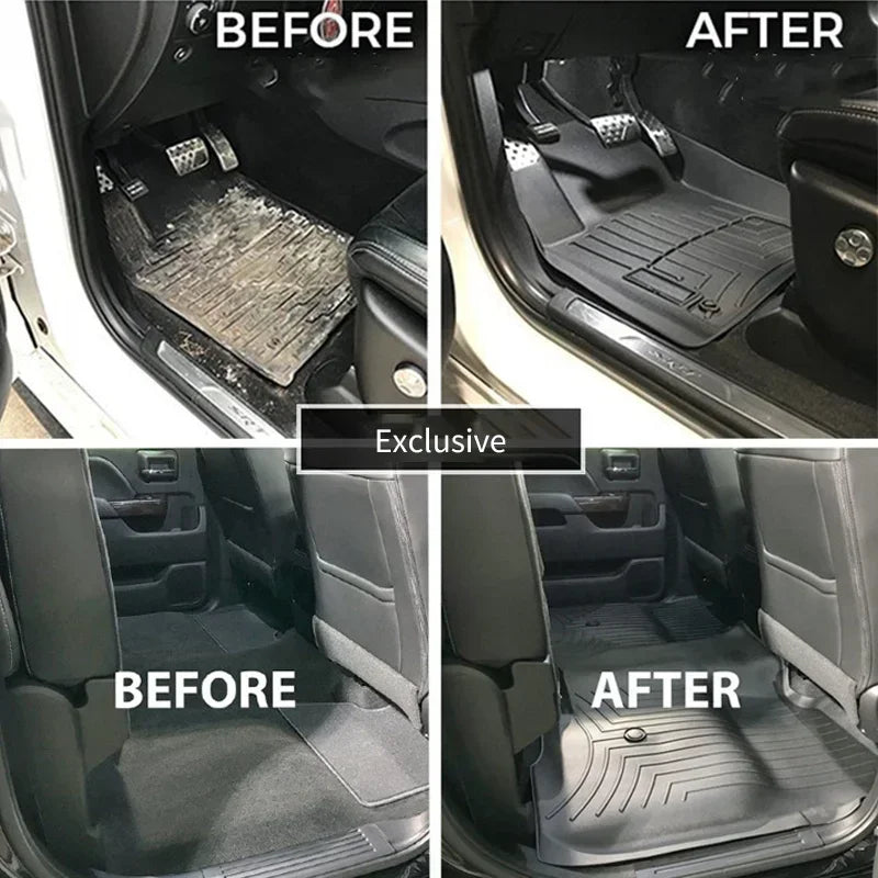 For Skoda Octavia RS 2021~2025 2022 2023 2024 TPE Car Waterproof Non-slip Floor Mat Full Surround Protective Liner Foot Carpet