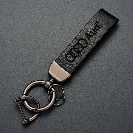 Car Logo Keychain Decoration Pendant Key Ring For Audi A5 Q5 A3 A4 A6 A1 A2 A7 A8 Q1 Q2 Q3 Q4 Q6 Q7 Q8 TT S5 B8 Quattro C6 B9 B6
