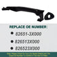 Black Exterior Door Handle for Hyundai Elantra 2011 2012 2013 2014 2015 2016 Front Rear Left Right