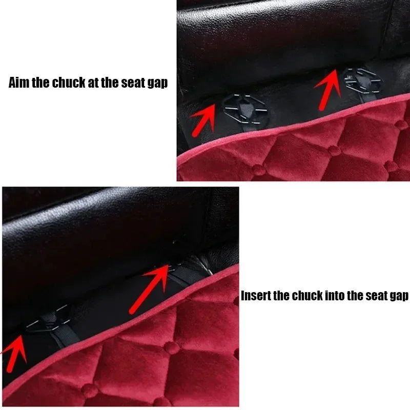 Car Seat Covers Full Set Plush Cars Accessories Breathable Car Seat Covers Universal for All Seasons Covers Cars Seats Warm Soft