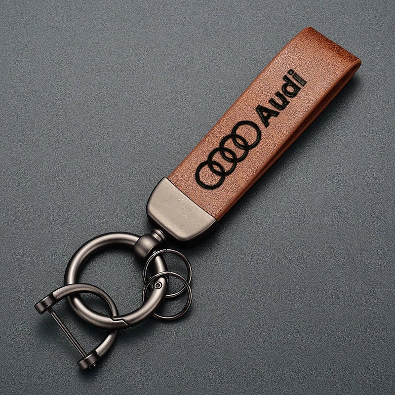 Car Logo Keychain Decoration Pendant Key Ring For Audi A5 Q5 A3 A4 A6 A1 A2 A7 A8 Q1 Q2 Q3 Q4 Q6 Q7 Q8 TT S5 B8 Quattro C6 B9 B6