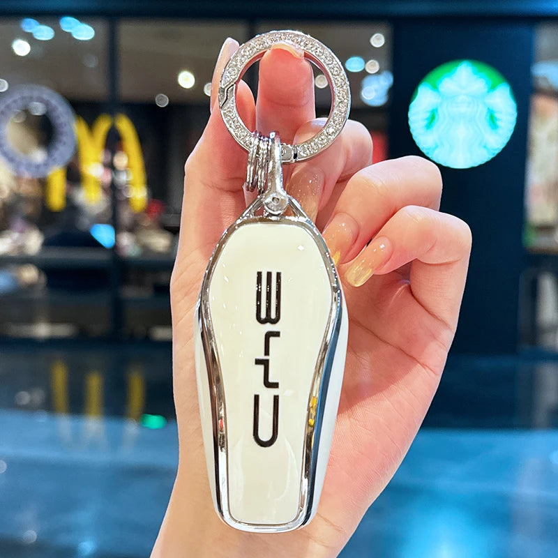 ICAR TPU Car Key Case for BYD Atto 3 Han EV Dolphin Durable Second Song Pro Tang Dm QIn PLUS MAX Yuan Key Bag Holder Cover Chain