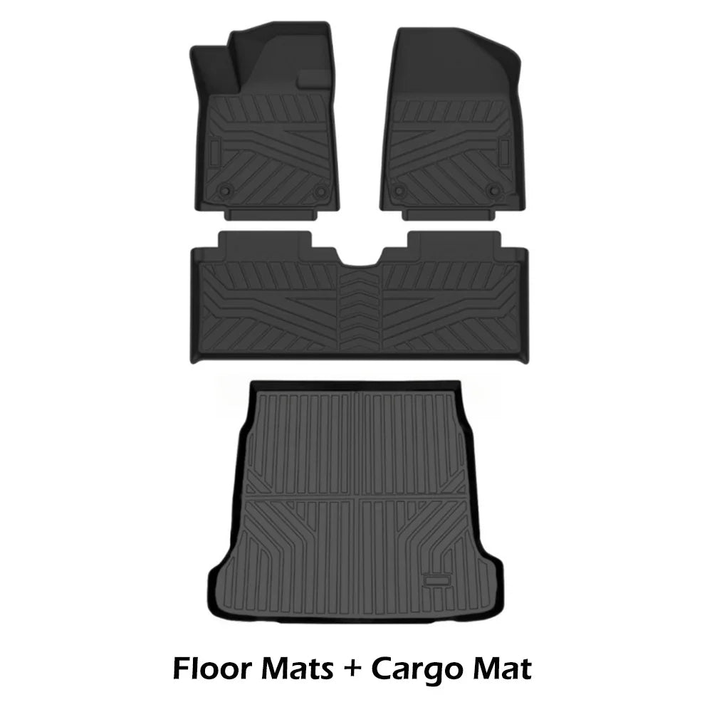 All Weather TPE Waterproof Floor Mats for 2023 2024 2025 Hyundai Ioniq 6 Trunk Mat 1st & 2nd Row Liner Cargo Liner Accessories