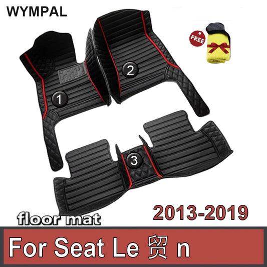 Car Floor Mat For Seat León 5F 2013~2019 Waterproof Tapete Automotivo Para Carro Car Mats Set Alfombra Para Auto Car Accessories