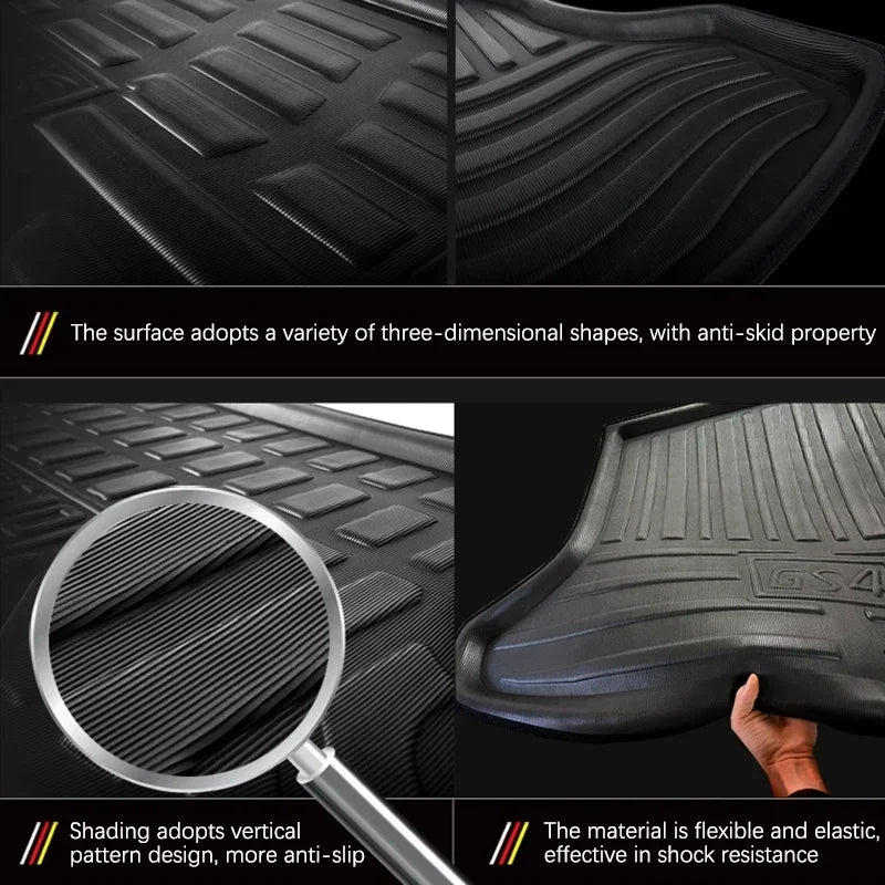 For Nissan Bluebird Altima U13 Accessories 1992~1997 Auto Trunk Mat Floor Tray Liner Cargo Boot Carpe Waterproof Anti-slip EVA