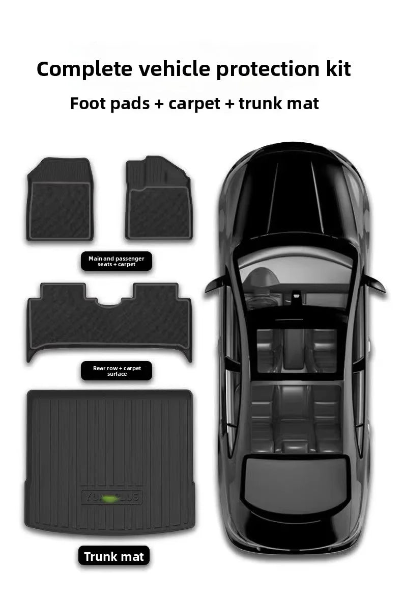 TPE Floor Mats For Peugeot E308/308 GT 2024-2025 hybrid LHD Waterproof Anti-Slip Custom Fit All-Weather accessories