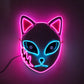 Halloween Carnival Party Costume Decoration Luminous LED Mask Halloween Mask LED Maske Light Up Party Masks for Glow Party