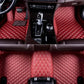 Custom Car Mats For Dacia Duster 2021~2023 Leather All Weather Waterproof Non-Slip Diamond Full Covered Personalized Black Red