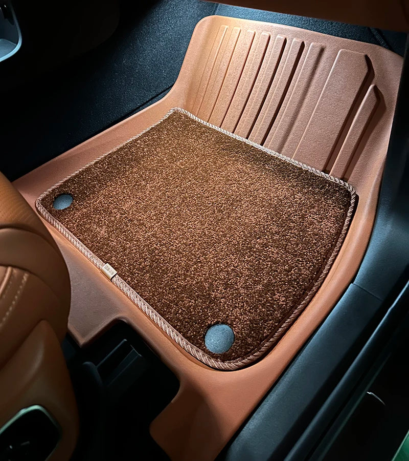 Wholesale Car Floor Mats for Lixiang L7 2023 2024 2025 Waterproof Non-slip Foot Pad TPE Car Carpet Black Floor Liners Trunk Mats