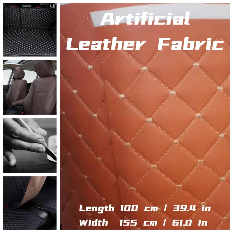 100*155cm Thick Artificial PU Leather Fabric For Upholstery Furniture Car Floor Background Wall Sliding Door Decor Faux Leather