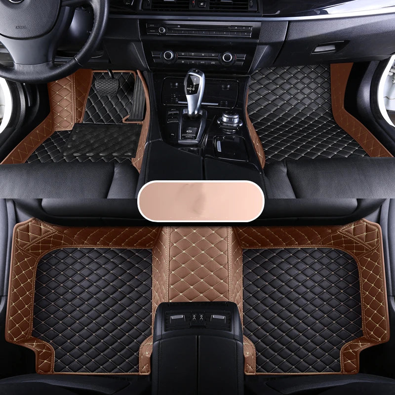 Custom Leather Car Floor Mat For Renault Captur Laguna Koleos Latitude 2011 2012 2018 2019 2020 Waterproof interior Accessories