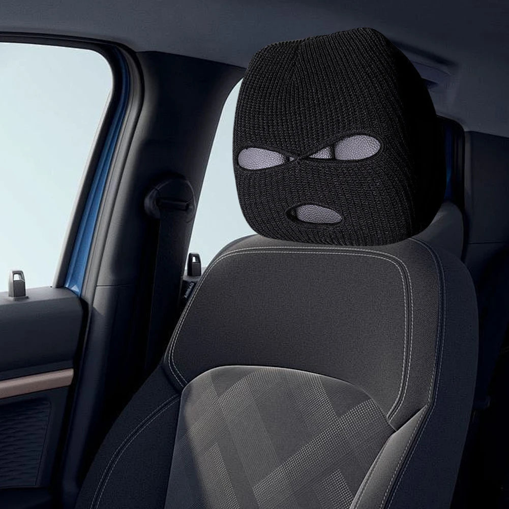 Car Seat Headcover Halloween Funny Mask Universal Car Seat Cover Decoration Car Seat Headcover Auto Interior Seats Decor
