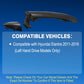 Black Exterior Door Handle for Hyundai Elantra 2011 2012 2013 2014 2015 2016 Front Rear Left Right