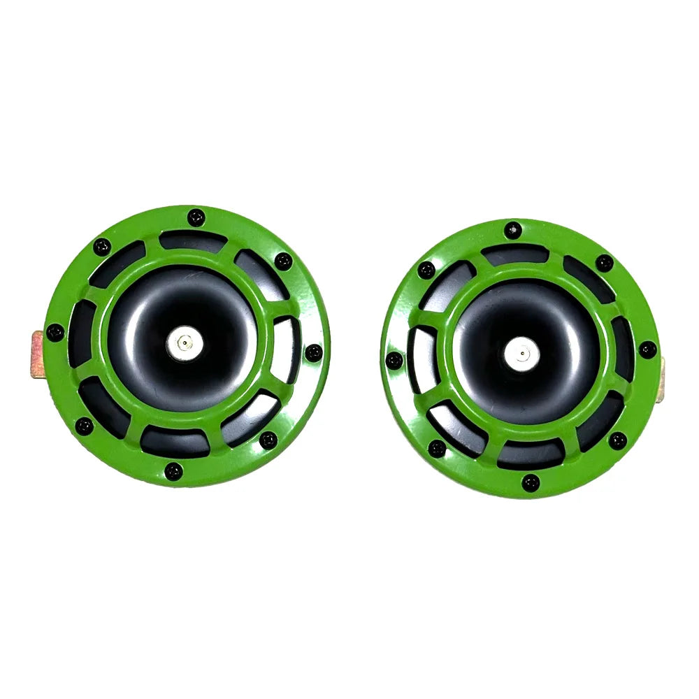 Car modified universal basin honk horn high and low 12V waterproof super loud personality tide red ring horn