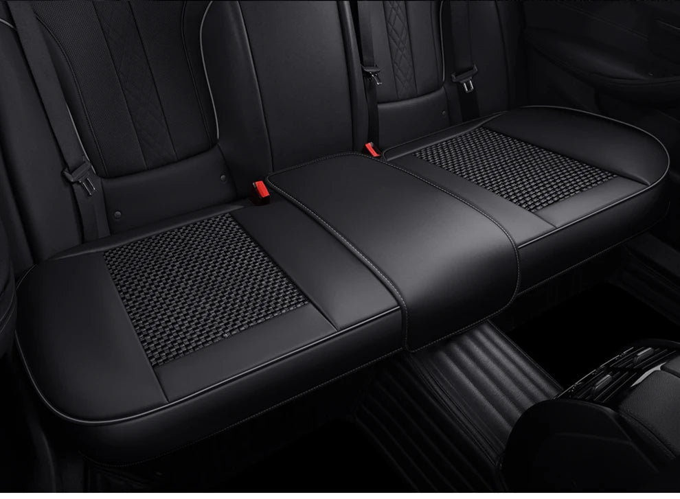 Leather Front Car Seat Protectors Covers Cushion Luxury Waterproof For i40 g30 nissan qashqai j10 kicks aveo byd sealion 6