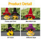 Car Rubber Duck Ornaments Halloween Duck Car Dashboard Decorations with Mini Witch Hat Sunglasses Necklace Halloween Accessories