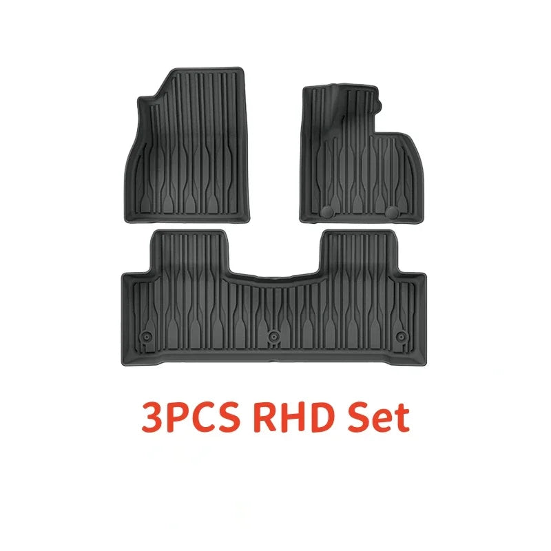 For BYD SEALION 7 2024 2025 TPE Car Floor Mats and Cargo liners, All Weather Waterproof RHD&LHD Backrest Mats Trunk Mats