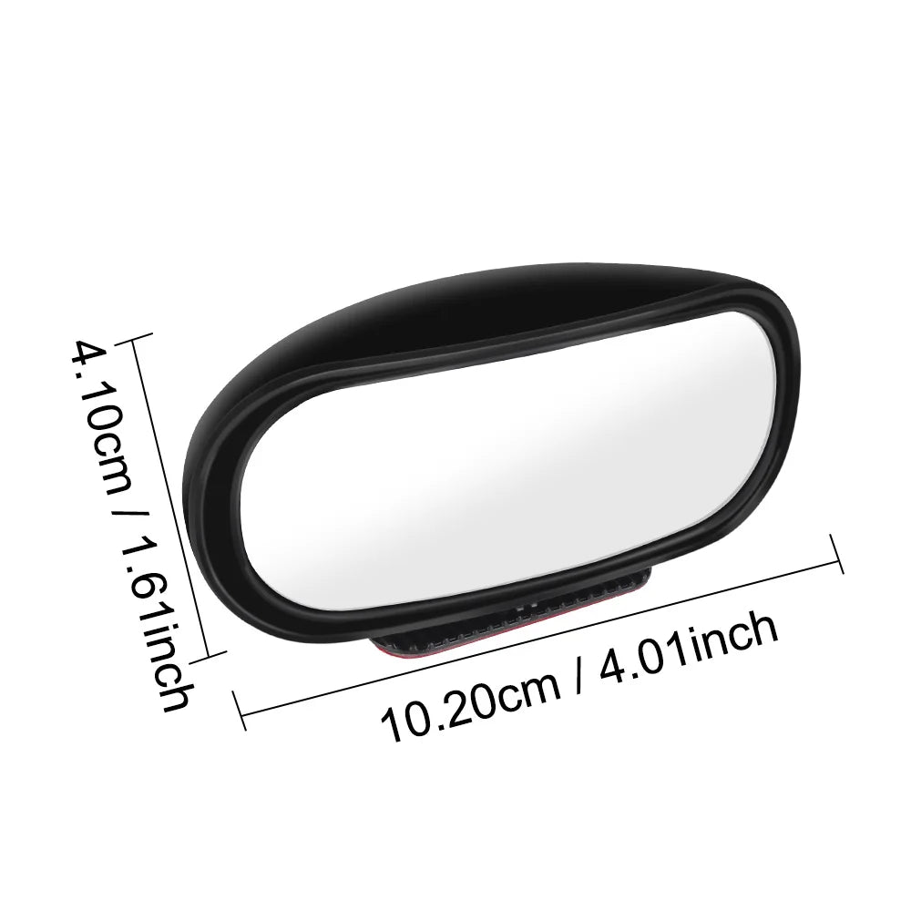 1PC Car Rearview Auxiliary HD Glass Parking Aid Mirror 360-degree Wide Angle Car Blind Spot Mirror Adjustable Rotation