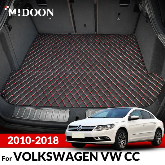 Car Trunk Mat For VOLKSWAGEN VW CC 2010 2011 2012 2013 2014 2015 2016 2017 2018 Custom Car Accessories Auto Interior Decoration