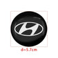 4pcs Car Wheel Center Hub Cap Badge Logo Emblem Decal Sticker Styling for Hyundai Elantra Tucson Sonata Tucson Creta Kona IX35