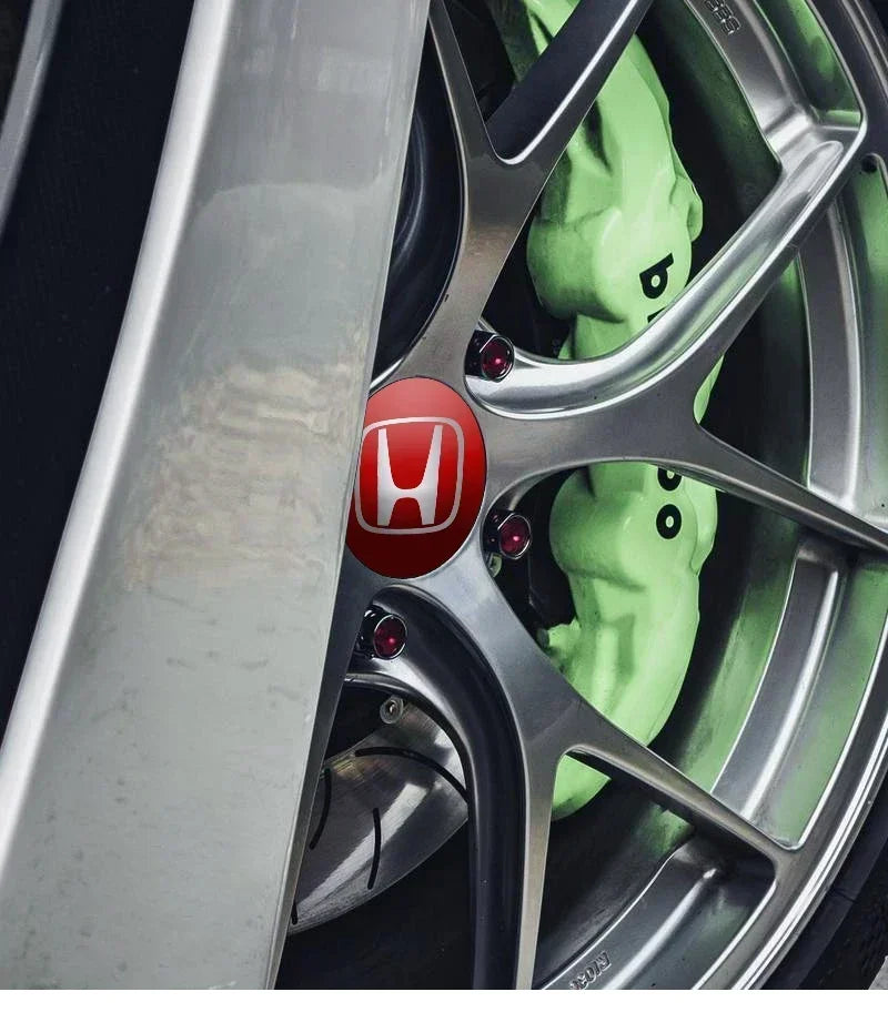 4Pcs 56mm Car Wheel Center Hub Caps Logo Sticker For Honda Civic Fit Jazz Accord CRV HRV City Odyssey Passport Pilot Vezel