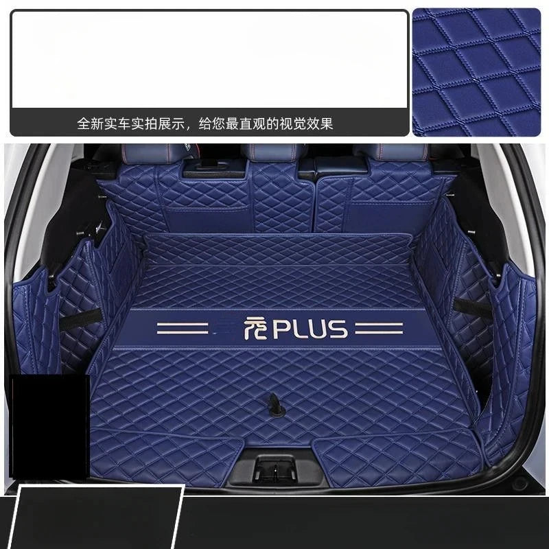 Car Trunk Mats for BYD Atto3 Yuan Plus EV 2021 2022 2023 Trunk Protector Pad Storage Bags Cargo Liner Car Interior Accessories