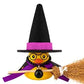 Car Decoration Rubber Duck Halloween with Magic Hat Cloak Broom Sunglasses Necklace for Car Ornaments Home Table Decor
