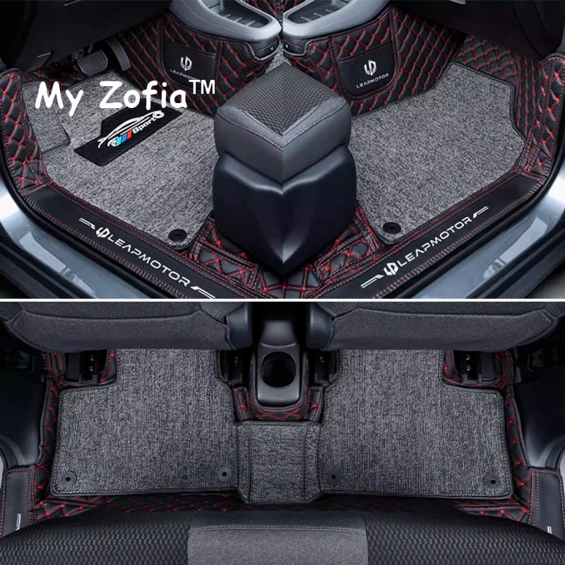 For Leapmotor T03 2023 2024 2025 Car Custom floor mat Carpet Cover Waterproof Non-slip Protector Floor Mats Interior Accessories