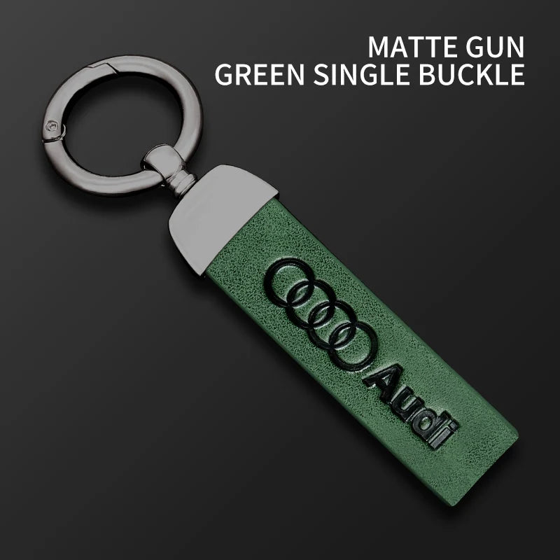 Car Logo Keychain Decoration Pendant Key Ring For Audi A5 Q5 A3 A4 A6 A1 A2 A7 A8 Q1 Q2 Q3 Q4 Q6 Q7 Q8 TT S5 B8 Quattro C6 B9 B6