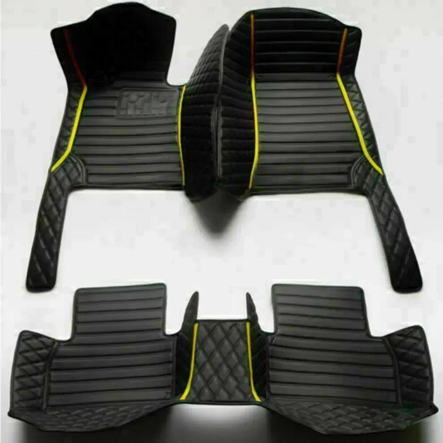 Leather Car Floor Mats For Seat Leon MK3 2012 2013 2014 2015 2016 2017 2018 2019 2020 All Weather Waterproof Car Floor Mats