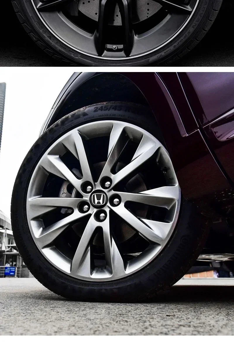 4Pcs 56mm Car Wheel Center Hub Caps Logo Sticker For Honda Civic Fit Jazz Accord CRV HRV City Odyssey Passport Pilot Vezel