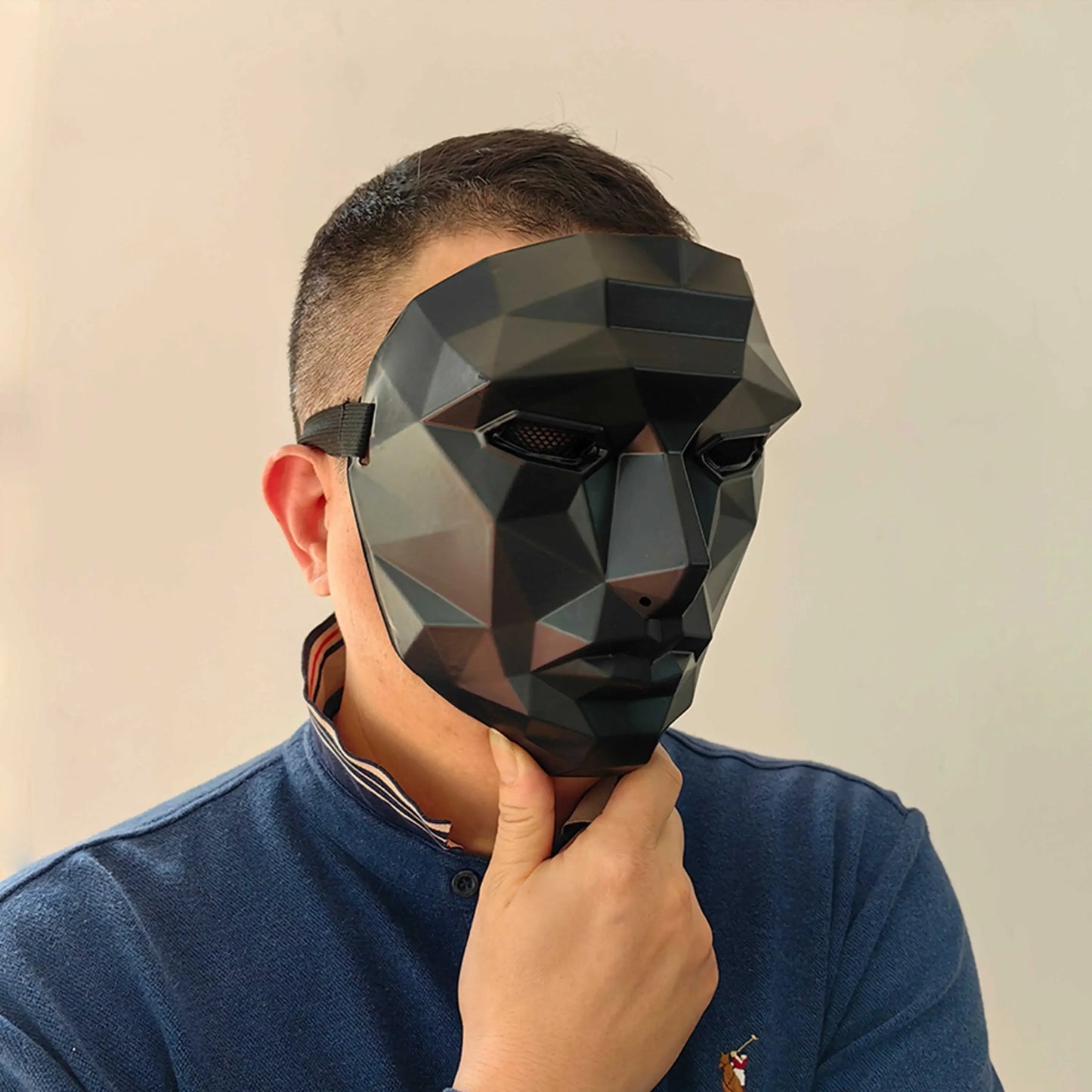 1PC Halloween Cat Face Mask - Special Shape Party Mask, Holiday Cosplay, Festival Decoration, Hot Costume Accessory