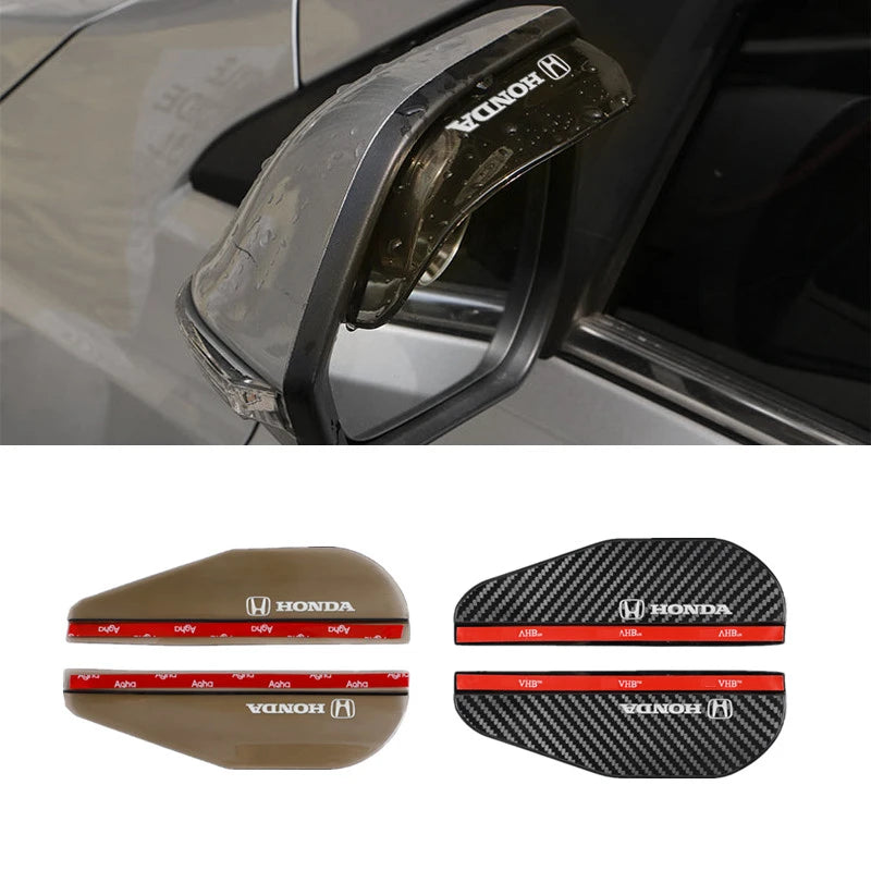 Hot For Honda Accord CRV Mugen Power Civic Jazz city Car Rearview Mirror Rain Eyebrow Rain Shield Shade Protector Cover acc