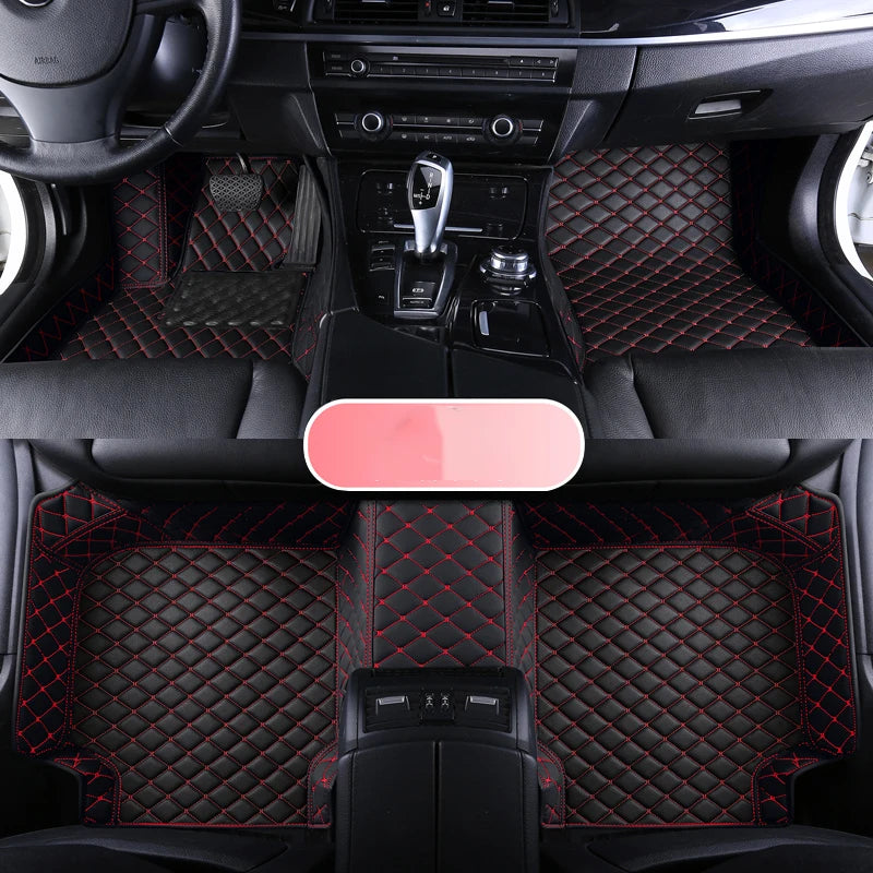 Custom Leather Car Floor Mat For Renault Captur Laguna Koleos Latitude 2011 2012 2018 2019 2020 Waterproof interior Accessories