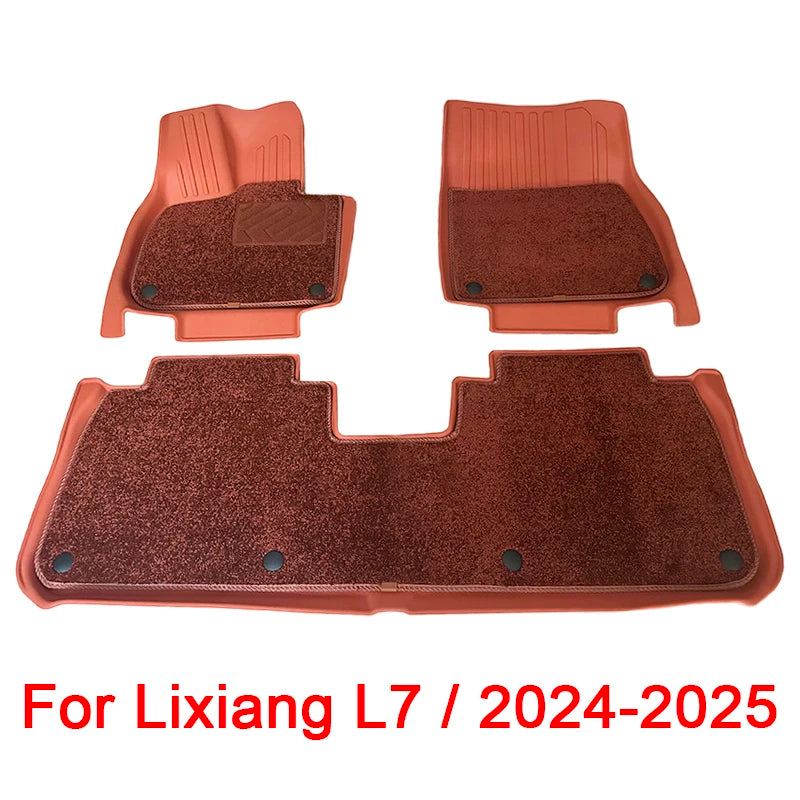 Wholesale Car Floor Mats for Lixiang L7 2023 2024 2025 Waterproof Non-slip Foot Pad TPE Car Carpet Black Floor Liners Trunk Mats