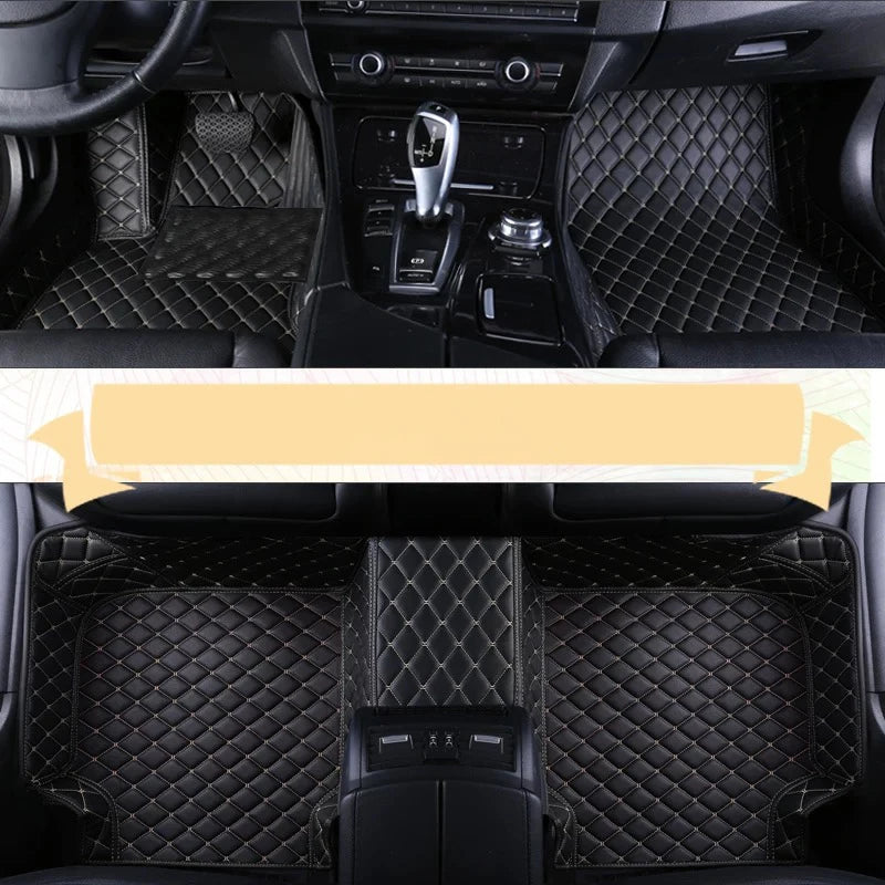 Custom Leather Car Floor Mat For Renault Captur Laguna Koleos Latitude 2011 2012 2018 2019 2020 Waterproof interior Accessories