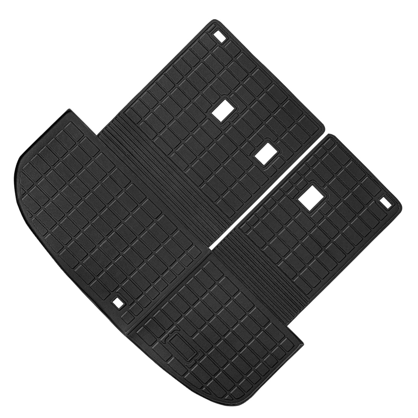 TPE Floor Mats for Hyundai Palisade 2020-2024 All Weather Protection Floor Liner Cargo Liner Trunk Mat With Backrest