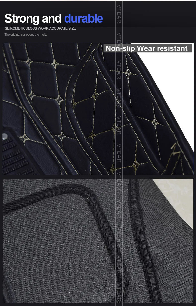 Vtear Car Floor Mats Cover PU Carpet Non-Slip Pads Protector Styling Interior Decoration Accessories For Haval New F7 2024 2025