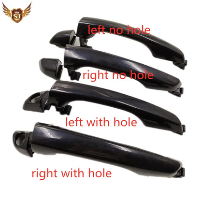 1PC Exterior Door Handle for Hyundai Elantra 2016 2017 2018 2019 2020 black  car door hanle 83661-F2010