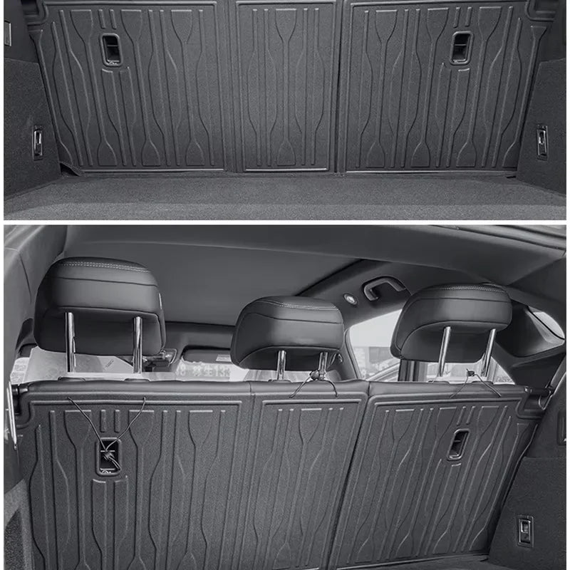 For BYD SEALION 7 2024 2025 TPE Car Floor Mats and Cargo liners, All Weather Waterproof RHD&LHD Backrest Mats Trunk Mats