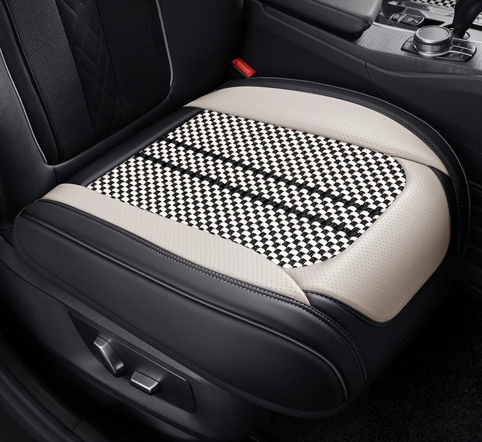 Leather Front Car Seat Protectors Covers Cushion Luxury Waterproof For i40 g30 nissan qashqai j10 kicks aveo byd sealion 6