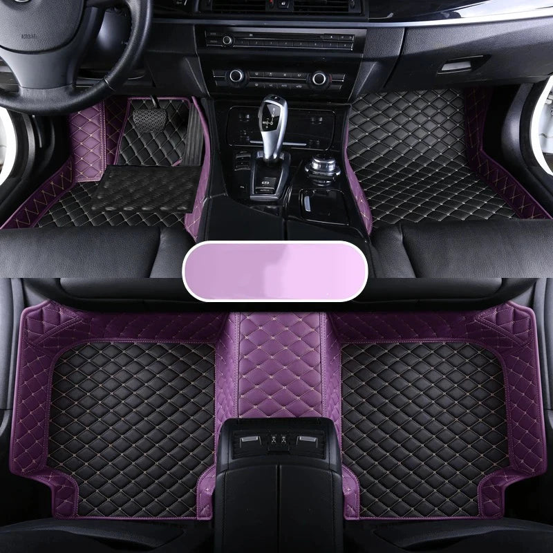 Custom Leather Car Floor Mat For Renault Captur Laguna Koleos Latitude 2011 2012 2018 2019 2020 Waterproof interior Accessories