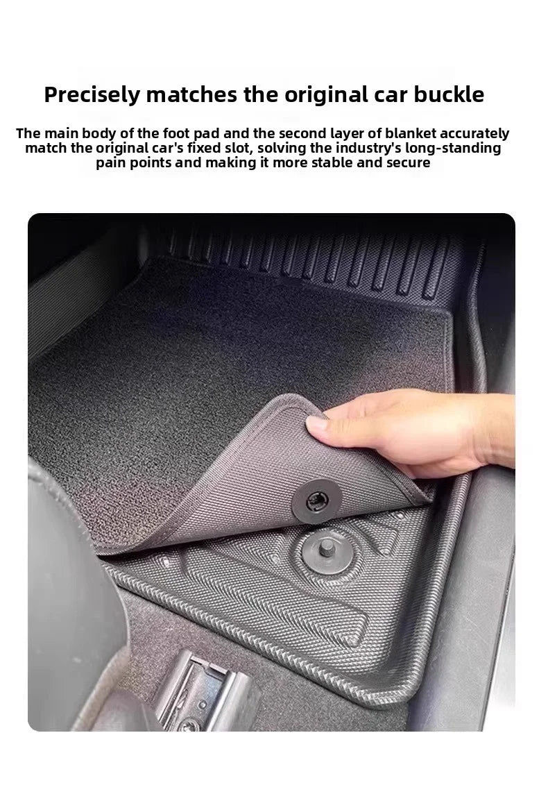 TPE Floor Mats For Peugeot E308/308 GT 2024-2025 hybrid LHD Waterproof Anti-Slip Custom Fit All-Weather accessories