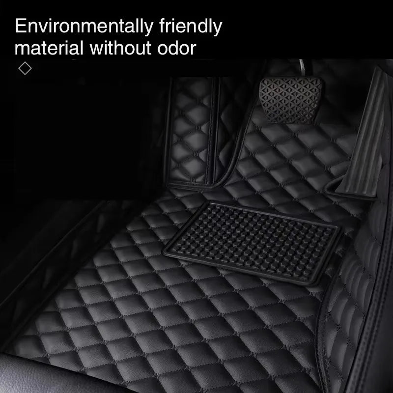 Custom Car Floor Mats For Porsche Taycan 2019 2020 2021 2022 2023 Anti-slip Wear-resistant Auto Carpets Foot Coche Accessories