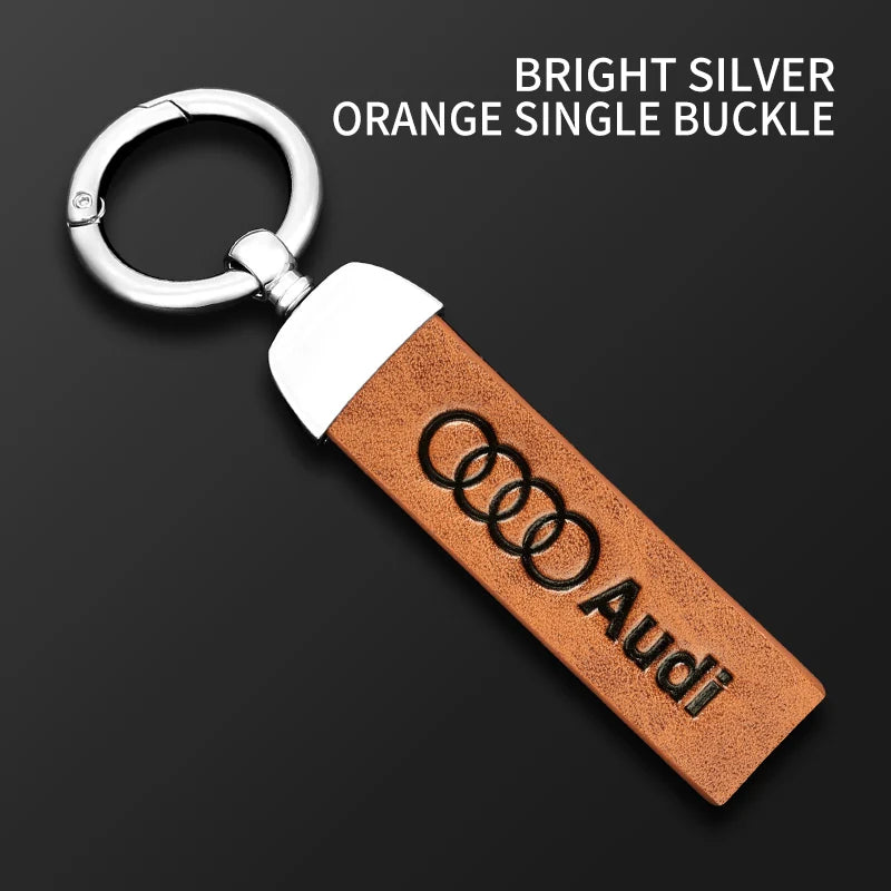Car Logo Keychain Decoration Pendant Key Ring For Audi A5 Q5 A3 A4 A6 A1 A2 A7 A8 Q1 Q2 Q3 Q4 Q6 Q7 Q8 TT S5 B8 Quattro C6 B9 B6