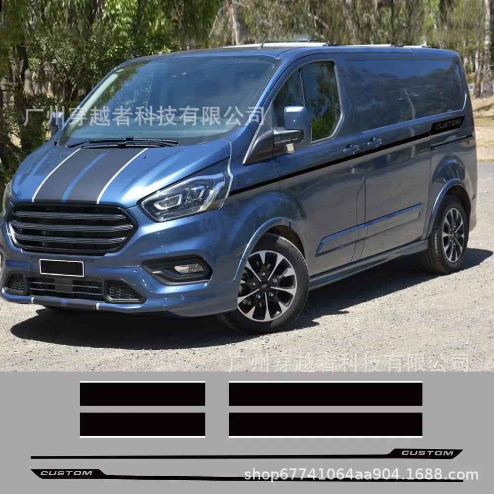 Ford Transit Tourneo Camping Car Modification Sticker Suitable For Car Engine Cover Side Rear Door Decal Sport Customization
