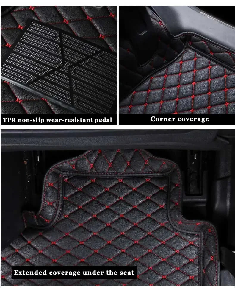 Trunk Carpets Car Floor Mats For Peugeot 308 t9 2019 2018 2017 2016 Auto Interior Custom Waterproof Anti Dirty Rugs Foot Covers